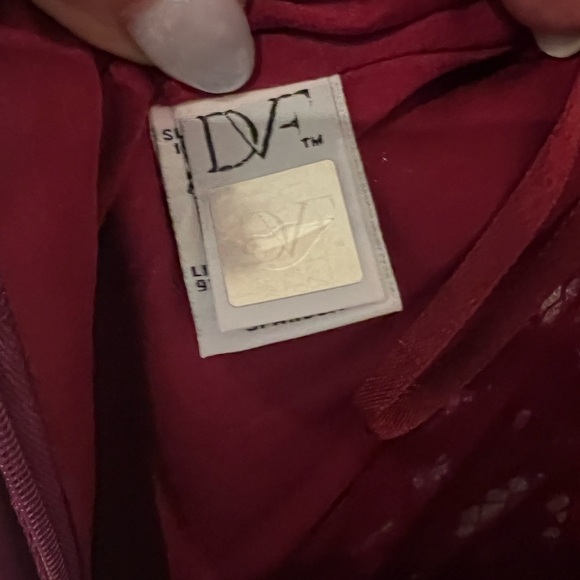 Diane Von Furstenberg Geovana Lace Purple Amethyst/Red Onyx Dress size 8 EUC - Picture 9 of 14